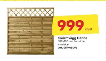 Byggmax Skärmvägg Hanna erbjuda
