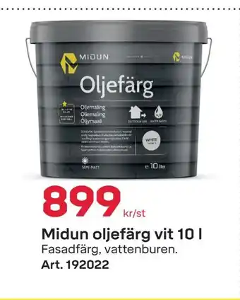 Byggmax Midun oljefärg vit 10 l erbjuda