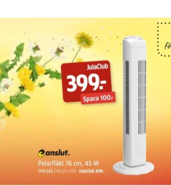 Jula Anslut fläkt erbjuda