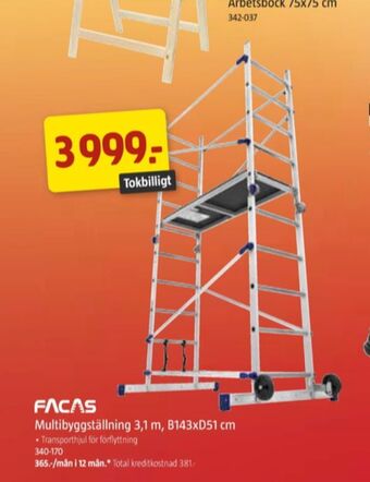 Jula Facas ställning erbjuda