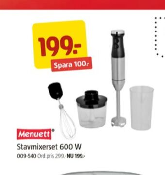 Menuett stavmixer