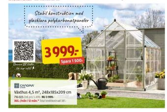 Jula Canopia växthus erbjuda