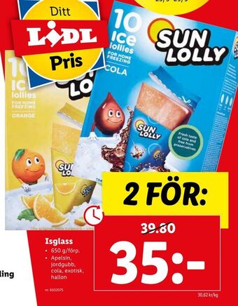Lidl Isglass erbjuda