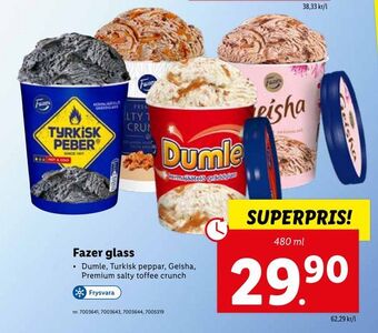 Lidl Fazer glass erbjuda