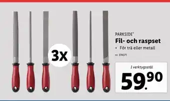 Lidl Fil- och raspset erbjuda