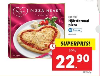 Lidl Hjärtformad. pizza erbjuda