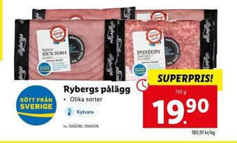 Lidl Rybergs pålägg erbjuda