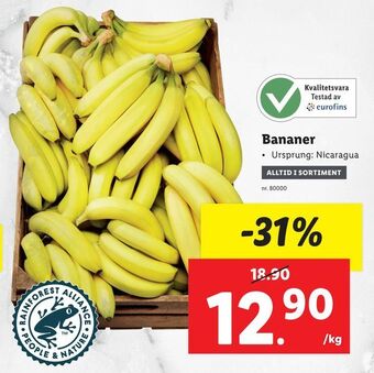 Lidl Bananer erbjuda