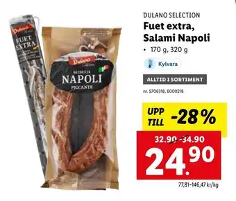 Lidl Fuet extra, Salami Napoli erbjuda