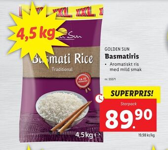 Lidl Basmatiris erbjuda