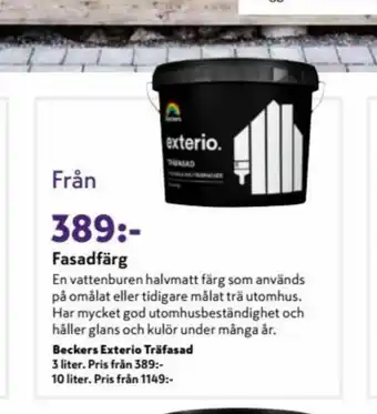 K-rauta Exterio Målarfärg erbjuda