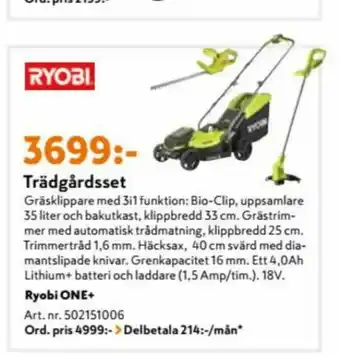 Ryobi Gräsklippare & trimmer
