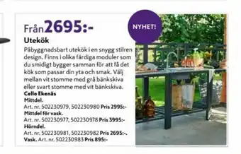 K-rauta Cello Utekök erbjuda