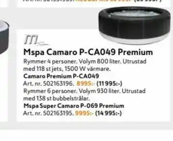 M Spa Utespa