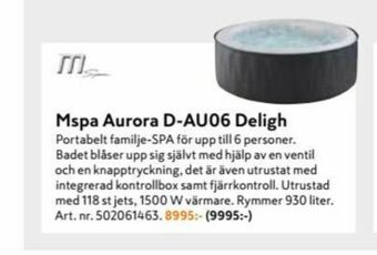 M Spa Utespa