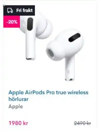 Apple AirPods Pro true wireless hörlurar
