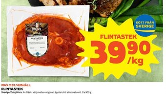 Coop Flintastek 1kg erbjuda