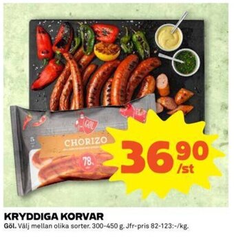 Coop Kryddiga korvar erbjuda