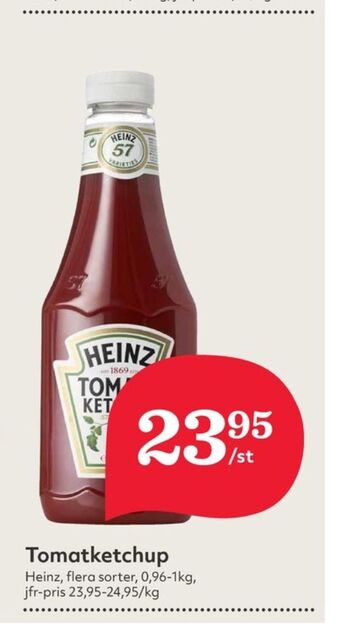 Hemköp Heinz ketchup erbjuda