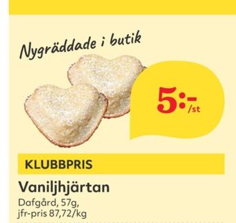 Hemköp Dafgårds butiksbakat kaffebröd erbjuda