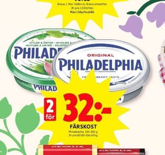 ICA Kvantum Philadelphia färskost erbjuda