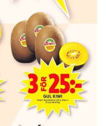 ICA Maxi Zespri gold kiwi erbjuda