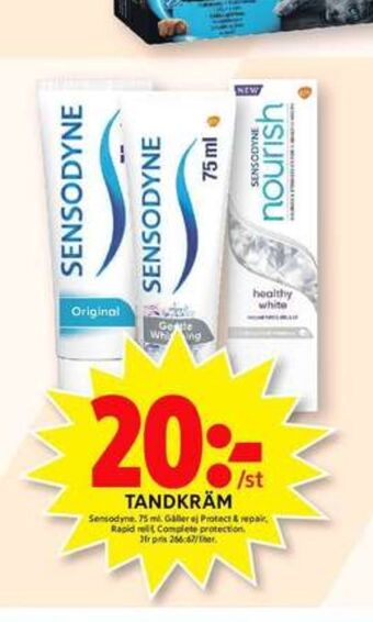 ICA Maxi Sensodyne tandkräm erbjuda