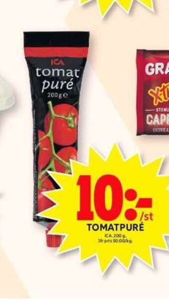 ICA Maxi Ica tomatpuré erbjuda