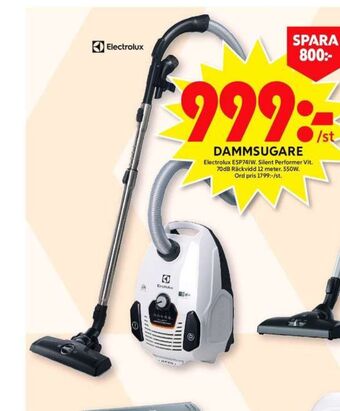 ICA Maxi Electrolux dammsugare erbjuda