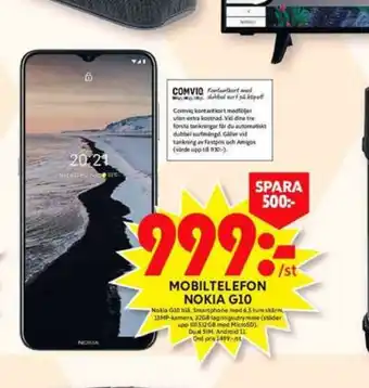 ICA Maxi Nokia g10 mobiltelefon erbjuda