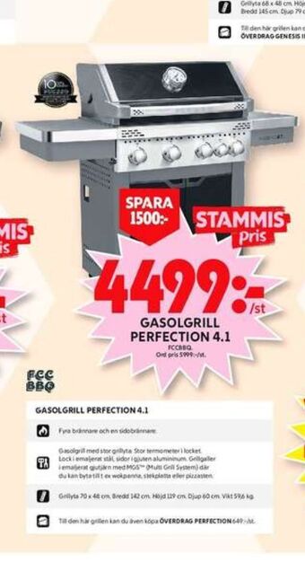 ICA Maxi Fcc bbq gasolgrill erbjuda