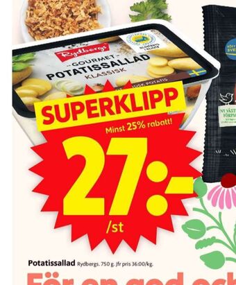 ICA Supermarket Rydbergs potatissallad erbjuda