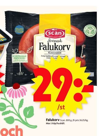 ICA Supermarket Scan falukorv erbjuda