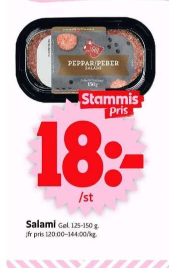 ICA Supermarket Gøl salami erbjuda