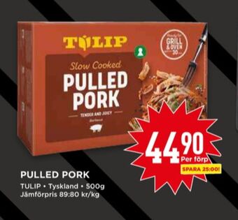 Willys Tulip pulled pork erbjuda