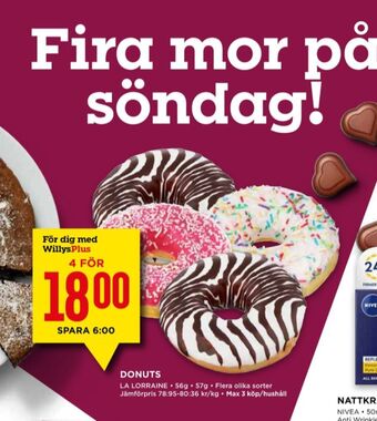 Willys La lorraine butiksbakat kaffebröd erbjuda
