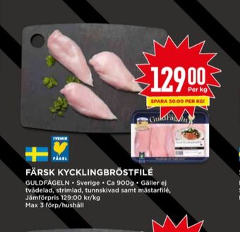 Willys Guldfågeln kycklingbröstfilé erbjuda
