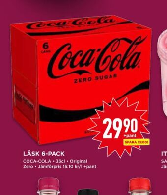 Willys Coca cola läskedryck erbjuda