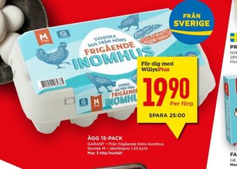 Willys Hemma Garant ägg erbjuda