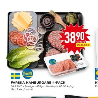 Willys Hemma Garant hamburgare erbjuda