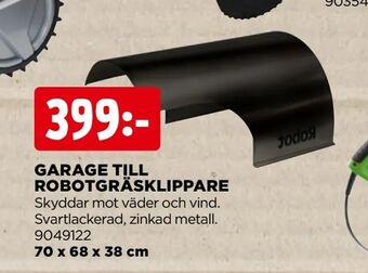 Jem&Fix Garage till robotgräsklippare erbjuda
