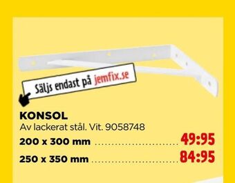 Jem&Fix Konsol erbjuda