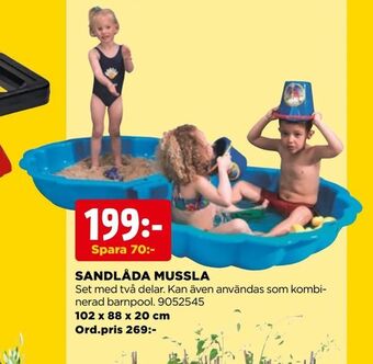 Jem&Fix Sandlåda mussla erbjuda