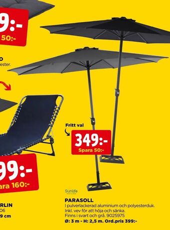 Jem&Fix Parasoll erbjuda