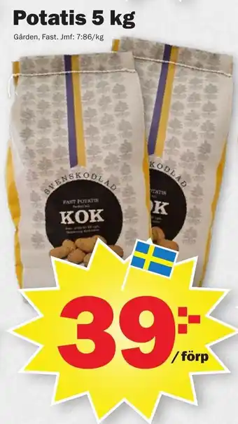 Pekås Gården, Fast Potatis 5 kg erbjuda
