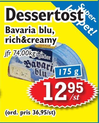 T-jarlen Dessertost erbjuda