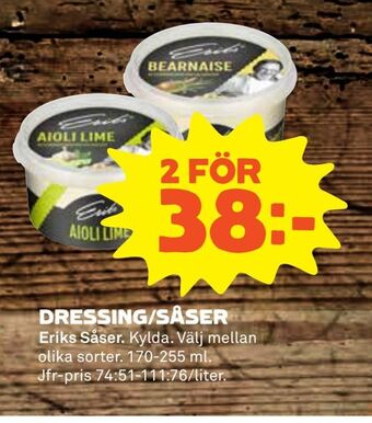 Coop Extra Dressing/såser erbjuda