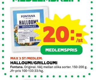 Coop Forum Halloumi/grilloumi erbjuda