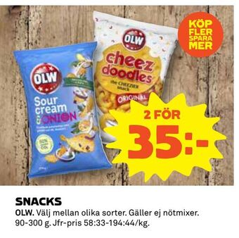 Coop Daglivs Snacks erbjuda