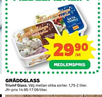 Coop Daglivs Gräddglass erbjuda